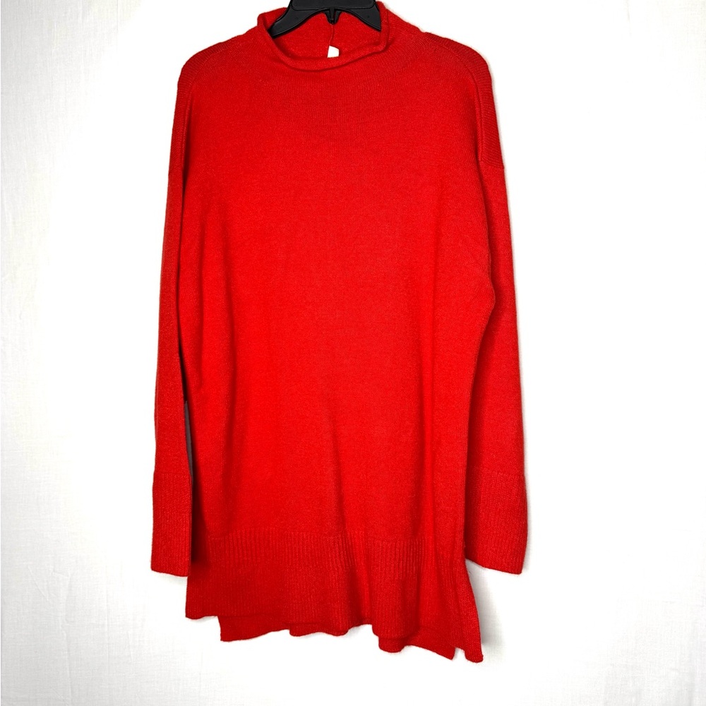 Anthropologie Moth Womens Roll Neck Tunic Sweater Sz M Cozy Lounge Relaxed